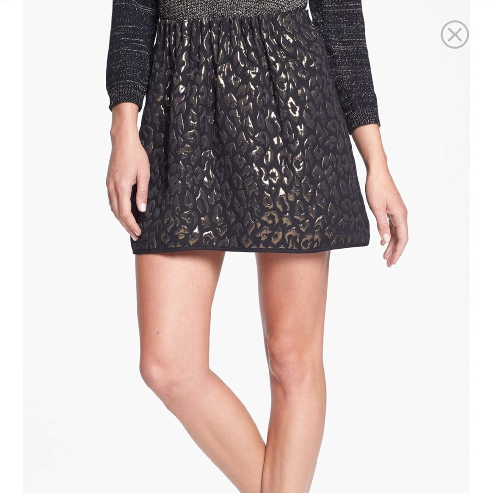 Kenneth Cole ‘Verona’ Metallic Jacquard Skirt